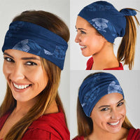 Aloha Hawaii Floral Tapa Neck Gaiter Patchwork Navy LT7 - Polynesian Pride