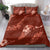 Aloha Hawaii Floral Tapa Bedding Set Patchwork Crimson - Polynesian Pride