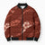 Aloha Hawaii Floral Tapa Bomber Puffer Jacket Patchwork Crimson - Polynesian Pride