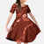 Aloha Hawaii Floral Tapa Family Matching Mermaid Dress and Hawaiian Shirt Patchwork Crimson - Polynesian Pride