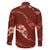 Aloha Hawaii Floral Tapa Family Matching Mermaid Dress and Hawaiian Shirt Patchwork Crimson - Polynesian Pride