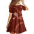 Aloha Hawaii Floral Tapa Family Matching Short Sleeve Bodycon Dress and Hawaiian Shirt Patchwork Crimson - Polynesian Pride