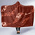 Aloha Hawaii Floral Tapa Hooded Blanket Patchwork Crimson - Polynesian Pride