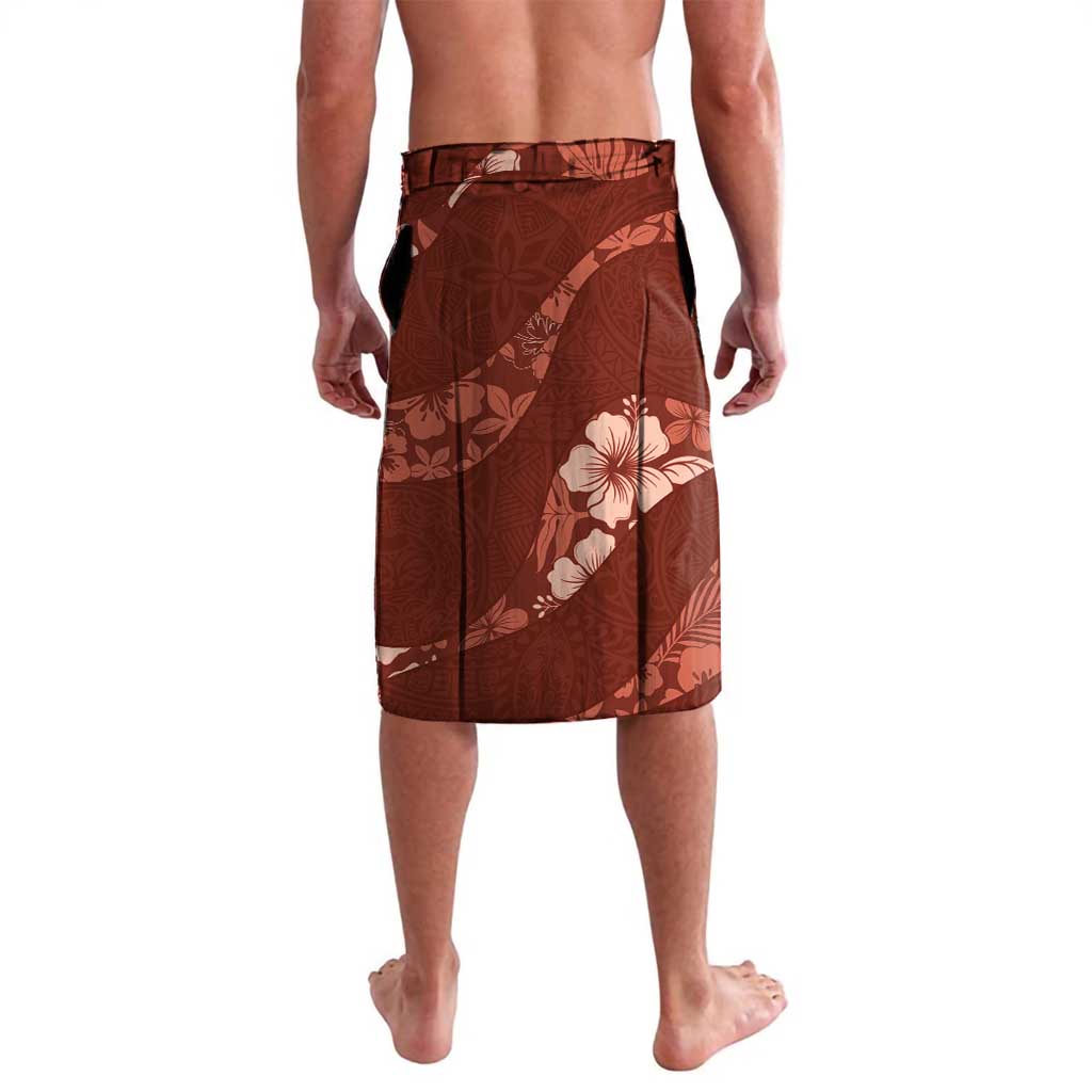 Aloha Hawaii Floral Tapa Lavalava Patchwork Crimson - Polynesian Pride