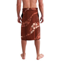 Aloha Hawaii Floral Tapa Lavalava Patchwork Crimson - Polynesian Pride