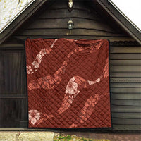 Aloha Hawaii Floral Tapa Quilt Patchwork Crimson LT7 - Polynesian Pride