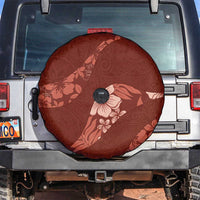 Aloha Hawaii Floral Tapa Spare Tire Cover Patchwork Crimson - Polynesian Pride