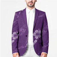 Aloha Hawaii Floral Tapa Blazer Patchwork Violet LT7 - Polynesian Pride