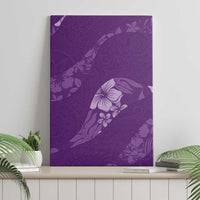 Aloha Hawaii Floral Tapa Canvas Wall Art Patchwork Violet LT7 - Polynesian Pride