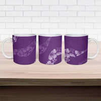 Aloha Hawaii Floral Tapa Ceramic Mug Patchwork Violet LT7 - Polynesian Pride