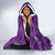 Aloha Hawaii Floral Tapa Hooded Blanket Patchwork Violet - Polynesian Pride