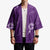 Aloha Hawaii Floral Tapa Kimono Patchwork Violet - Polynesian Pride