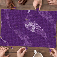 Aloha Hawaii Floral Tapa Puzzle Patchwork Violet LT7 - Polynesian Pride