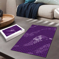 Aloha Hawaii Floral Tapa Puzzle Patchwork Violet LT7 - Polynesian Pride