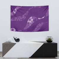 Aloha Hawaii Floral Tapa Tapestry Patchwork Violet LT7 - Polynesian Pride