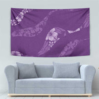Aloha Hawaii Floral Tapa Tapestry Patchwork Violet LT7 - Polynesian Pride