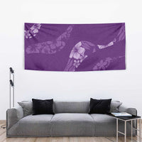 Aloha Hawaii Floral Tapa Tapestry Patchwork Violet LT7 - Polynesian Pride