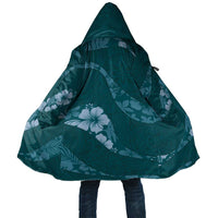 Aloha Hawaii Floral Tapa Cloak Patchwork Teal - Polynesian Pride