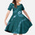 Aloha Hawaii Floral Tapa Family Matching Mermaid Dress and Hawaiian Shirt Patchwork Teal - Polynesian Pride