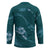 Aloha Hawaii Floral Tapa Hockey Jersey Patchwork Teal - Polynesian Pride