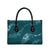 Aloha Hawaii Floral Tapa Leather Bag Patchwork Teal - Polynesian Pride
