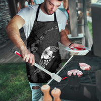 Aloha Hawaii Floral Tapa Apron Patchwork Charcoal - Polynesian Pride