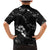 Aloha Hawaii Floral Tapa Family Matching Mermaid Dress and Hawaiian Shirt Patchwork Charcoal - Polynesian Pride