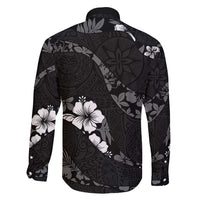Aloha Hawaii Floral Tapa Family Matching Mermaid Dress and Hawaiian Shirt Patchwork Charcoal - Polynesian Pride