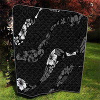 Aloha Hawaii Floral Tapa Quilt Patchwork Charcoal LT7 - Polynesian Pride