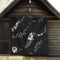 Aloha Hawaii Floral Tapa Quilt Patchwork Charcoal LT7 - Polynesian Pride