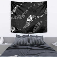 Aloha Hawaii Floral Tapa Tapestry Patchwork Charcoal - Polynesian Pride