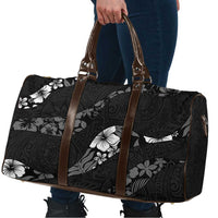 Aloha Hawaii Floral Tapa Travel Bag Patchwork Charcoal - Polynesian Pride