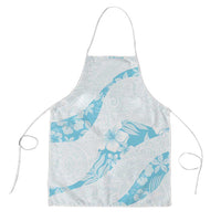 Aloha Hawaii Floral Tapa Apron Patchwork Turquoise - Polynesian Pride