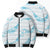 Aloha Hawaii Floral Tapa Bomber Puffer Jacket Patchwork Turquoise - Polynesian Pride