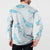 Aloha Hawaii Floral Tapa Button Sweatshirt Patchwork Turquoise - Polynesian Pride
