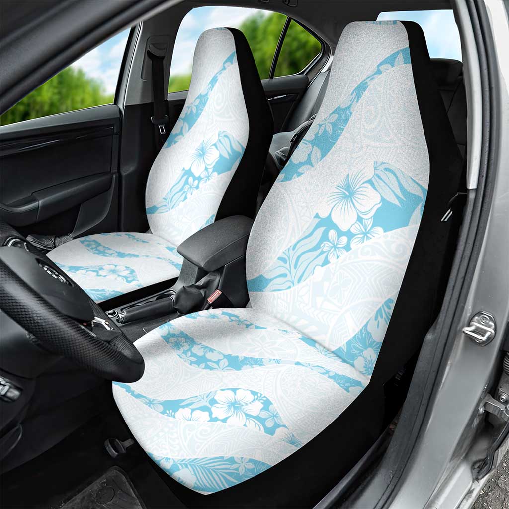 Aloha Hawaii Floral Tapa Car Seat Cover Patchwork Turquoise - Polynesian Pride