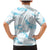 Aloha Hawaii Floral Tapa Family Matching Mermaid Dress and Hawaiian Shirt Patchwork Turquoise - Polynesian Pride