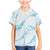 Aloha Hawaii Floral Tapa Family Matching Mermaid Dress and Hawaiian Shirt Patchwork Turquoise - Polynesian Pride