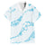Aloha Hawaii Floral Tapa Family Matching Short Sleeve Bodycon Dress and Hawaiian Shirt Patchwork Turquoise - Polynesian Pride