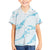 Aloha Hawaii Floral Tapa Family Matching Short Sleeve Bodycon Dress and Hawaiian Shirt Patchwork Turquoise - Polynesian Pride