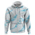 Aloha Hawaii Floral Tapa Hoodie Patchwork Turquoise - Polynesian Pride