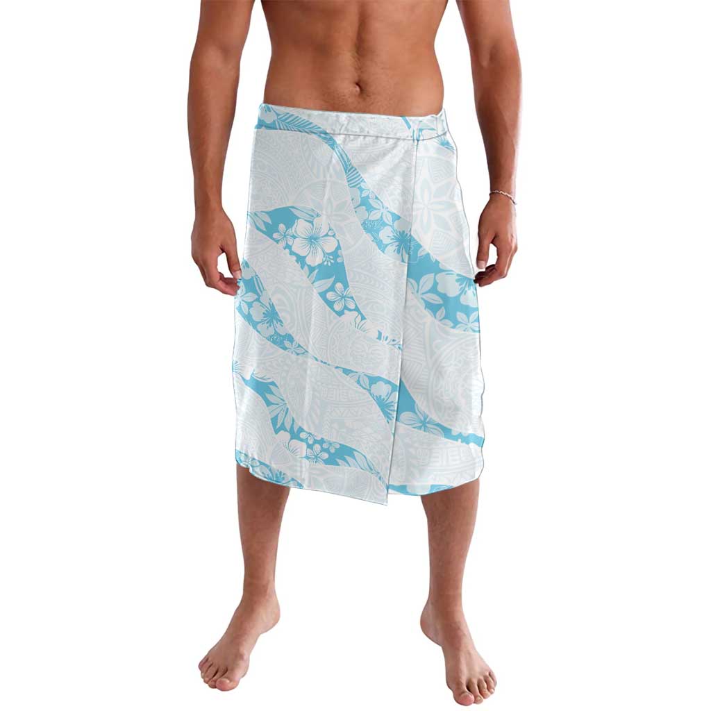 Aloha Hawaii Floral Tapa Lavalava Patchwork Turquoise - Polynesian Pride