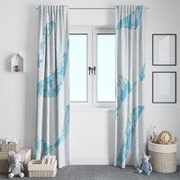 Aloha Hawaii Floral Tapa Window Curtain Patchwork Turquoise LT7 - Polynesian Pride