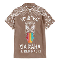 personalised-kia-kaha-te-reo-maori-family-matching-mermaid-dress-and-hawaiian-shirt-hei-tiki-mix-koru-brown