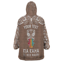 personalised-kia-kaha-te-reo-maori-wearable-blanket-hoodie-hei-tiki-mix-koru-brown