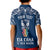 Personalised Kia Kaha Te Reo Maori Kid Polo Shirt Hei Tiki Mix Koru - Navy Blue LT7 - Polynesian Pride