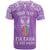 Personalised Kia Kaha Te Reo Maori T Shirt Hei Tiki Mix Koru - Purple LT7 - Polynesian Pride