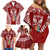 personalised-kia-kaha-te-reo-maori-family-matching-off-shoulder-short-dress-and-hawaiian-shirt-hei-tiki-mix-koru-red