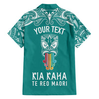 personalised-kia-kaha-te-reo-maori-family-matching-off-shoulder-maxi-dress-and-hawaiian-shirt-hei-tiki-mix-koru-teal