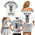 personalised-kia-kaha-te-reo-maori-family-matching-off-shoulder-short-dress-and-hawaiian-shirt-hei-tiki-mix-koru-white